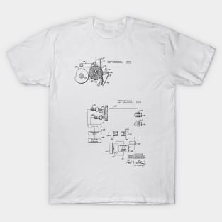 Driving and supporting means for high speed printing drum Vintage Patent Hand Drawing T-Shirt